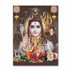 Golden Ganesha canvas art print featuring Shiva and Parvati with their divine family.