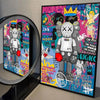 Graffiti Teddy Bear Art Print – Edgy Wall Decor