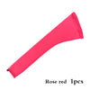 A bright pink stretchy hair net cap with a drawstring sleeve for dreadlocks