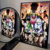 Hunter x Hunter anime canvas wall art featuring characters and artwork.
