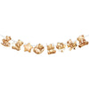 A banner featuring several adorable teddy bears arranged in a line for a birthday party.