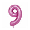 Large Red Number Foil Balloon for Birthday and Anniversary Decor