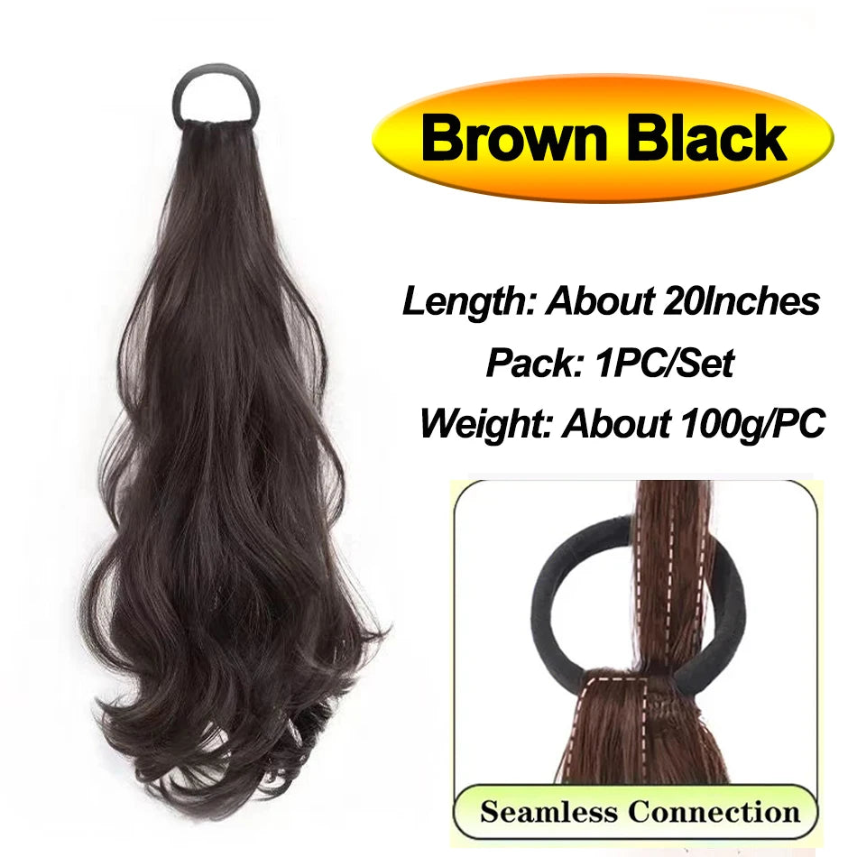 Brown black hair extensions sold in a pack of one with a seamless connection
