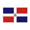 A rectangular flag featuring the design of the flag of Panama, with horizontal stripes of blue and white, and a central coat 