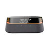 A black wireless charging speaker lamp displaying the time 20:52 on its screen.