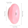 Pinke, donutförmige, wiederaufladbare Wandlampe mit 1,6 cm Dicke und 7 cm Breite.