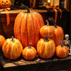 Set of 7 Artificial Pumpkins for Fall & Halloween Decor