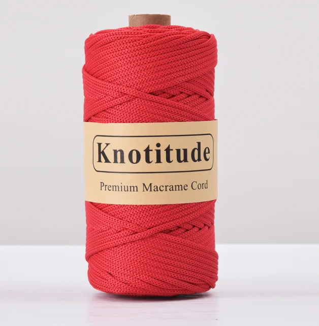 4mm Polyester Macrame Cord - 300g Spool for Knitting & DIY Crafts