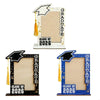 A decorative graduation photo frame with a light background and black and blue accents.