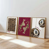 Frameless Leopard & Black-White Gallery Canvas Poster Set (3-Piece)