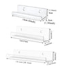 Clear acrylic vinyl record display shelf in various lengths and thicknesses.