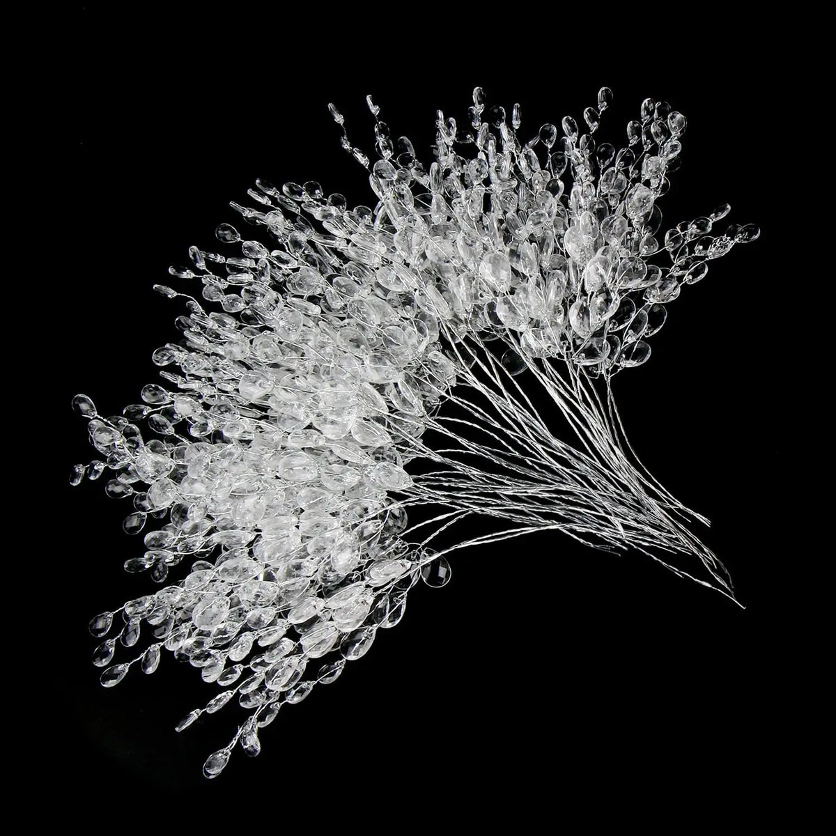 Acrylic Crystal Water Droplet Hairpins for Weddings & Events