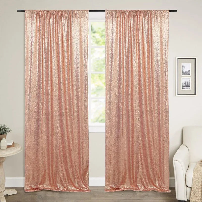 Sequin Backdrop Curtains – 2 Panels, 2ft x 8ft