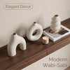 Wabi-Sabi Irregular 3D Printed Vase Set – Matte Minimalist Decor for Dried Flowers