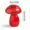 Mushroom-Shaped Glass Hydroponic Vase with Colorful Finish