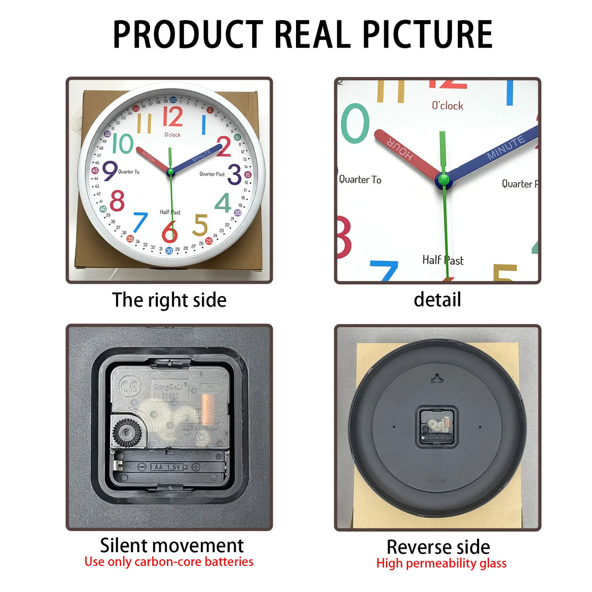 Minimalist 8-Inch Silent Quartz Wall Clock