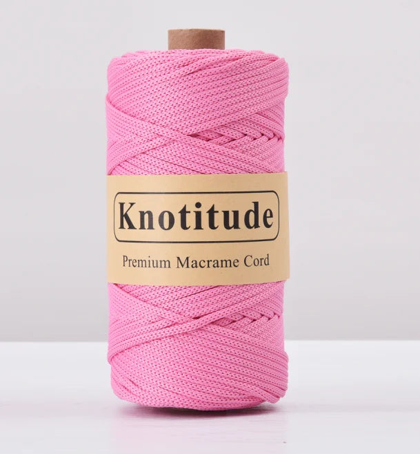 4mm Polyester Macrame Cord - 300g Spool for Knitting & DIY Crafts
