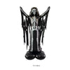 Large standing and seated Halloween foil balloon featuring bat, pumpkin, ghost, and monster designs