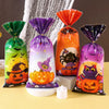 Halloween Pumpkin Candy Bags for Trick-or-Treat Party Favors