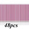 48 pieces of pink and purple rainbow birthday candles