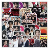 A collection of 51 pieces of BT21 Graffiti waterproof stickers featuring various members of the BTS group.