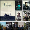 A collage of True Detective movie posters featuring various actors and scenes.