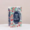 Hand-Painted Ceramic Book Vase with Blooming Flowers