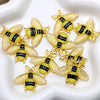 Lifelike Resin Bee Charms for Jewelry Making & DIY Crafts
