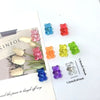 A set of ten bear-shaped magnetic chalkboard and message stickers in various colors like blue, pink, red, and green.
