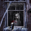Scary Halloween Window Cover Set with Blood-Themed Design
