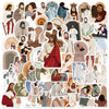 A collection of stickers depicting biblical figures, scenes, and symbols for faith-based aesthetic use.
