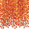 Orange artificial maple leaf garland hanging vine with small wire stems