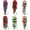 Silk Rose Hanging Vine - Faux Flower Garland for Home Décor