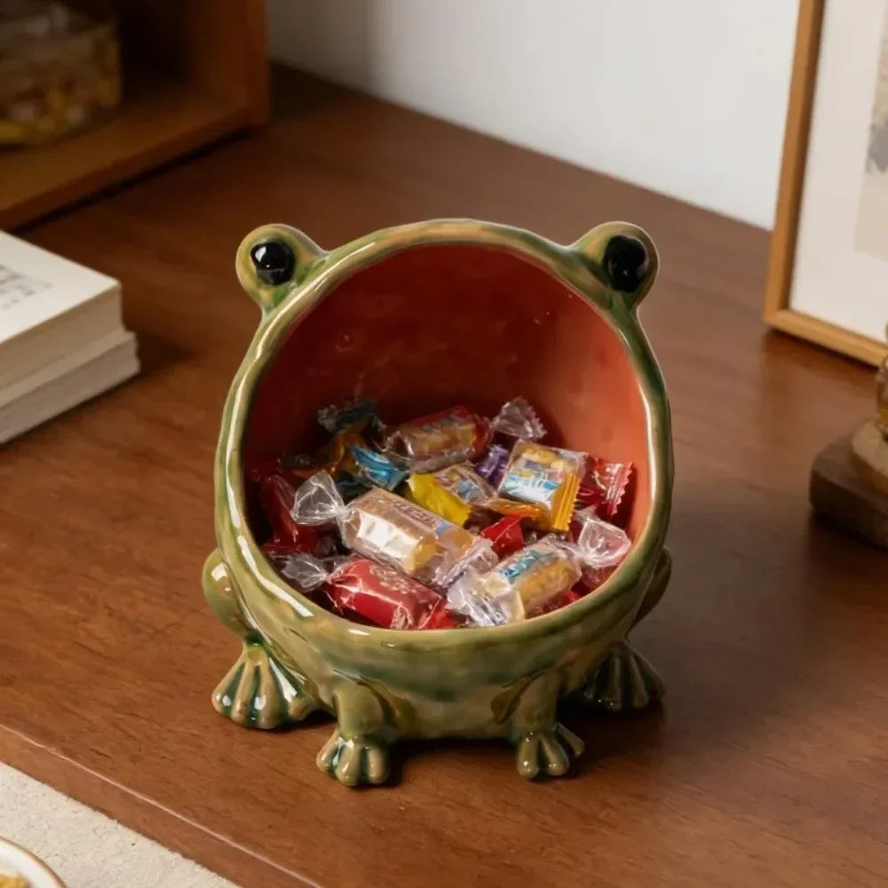 Ceramic Frog Storage Bowl