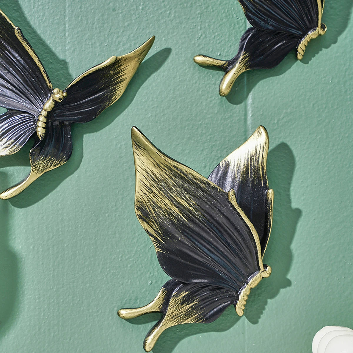 Handcrafted Resin Butterfly Wall Decor Set