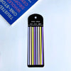 A set of sticky strips with various colored index tabs for books, home, and office.