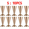 Gold Trumpet Vase Metal Flower Holder for Weddings & Home Decor