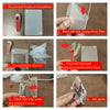 Step-by-step guide showing how to assemble a car sunshade photo frame with a magnetic visor clip holder