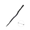A long, thin, black metal-resin magic wand.