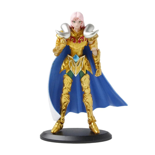 Saint Seiya Golden Warrior action figure of Kanon (Hyoga) with pink hair and gold armor