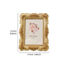 Elegant Golden Rose Resin Photo Frame