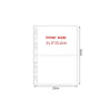 Hoja de fundas para photocards Kpop tamaño interior 21.3 x 15.2 cm.