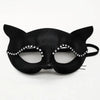 Black elegant lace half-face mask for masquerade or cosplay