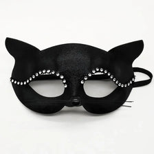 Black elegant lace half-face mask for masquerade or cosplay