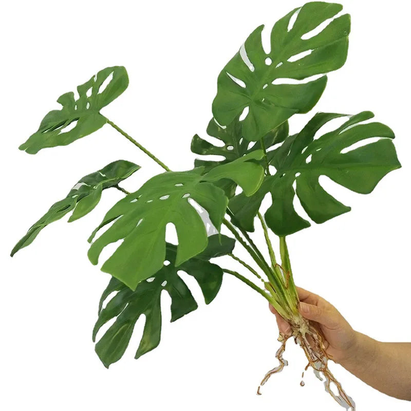Lifelike Monstera Artificial Palm Tree for Home and Office Decor
