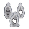 A set of three abstract silicone molds for resin art and crafting