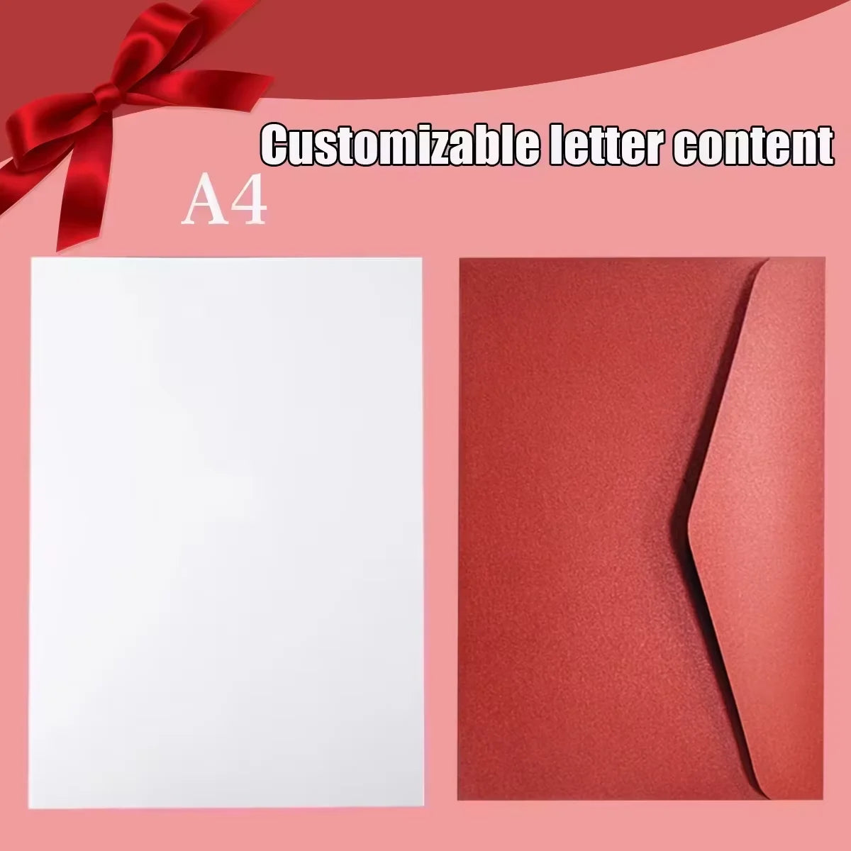 A4 sized letter content featuring a customizable personalized wooden photo frame for cherished memories