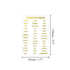 Transparent PET Index Tab Stickers with Hot Stamping – Monthly & Budget Organizers