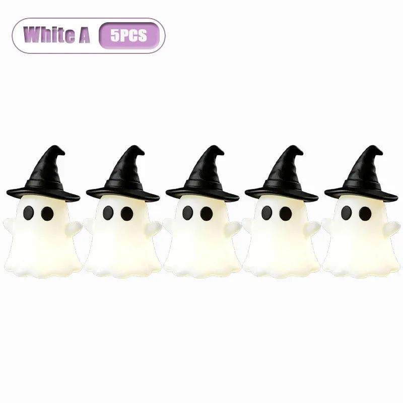 Glow-in-the-Dark Mini Ghost Figurine for Halloween Décor
