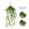 Grüner künstlicher Eukalyptus-Tannengewächs-Wandhänger mit langen herabhängenden Ranken